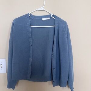 Korean sweater, light blue, bought from mall in Seoul
